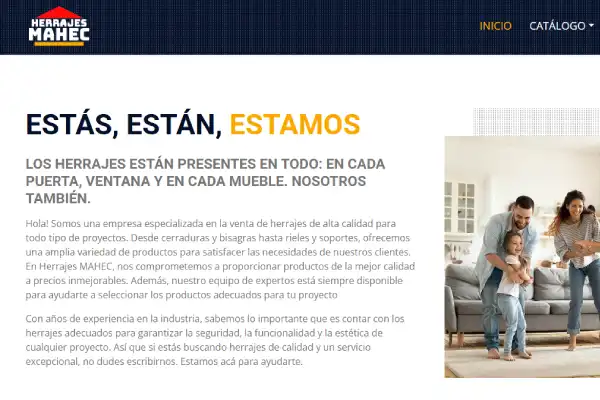 Sitio web empresa de mantenimiento y servicios técnicos